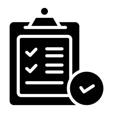 Kontrol listesinin bir moda tasarım simgesi