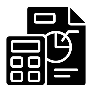 Hesaplamanın bir kabartma tasarım simgesi