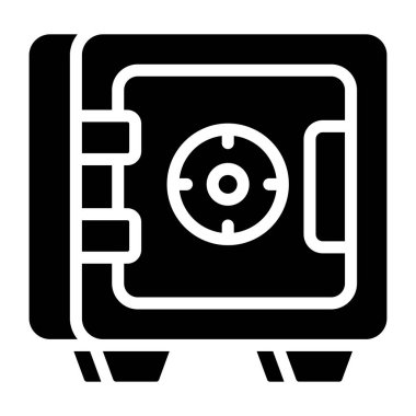 Güvenli kutunun modern tasarım simgesi