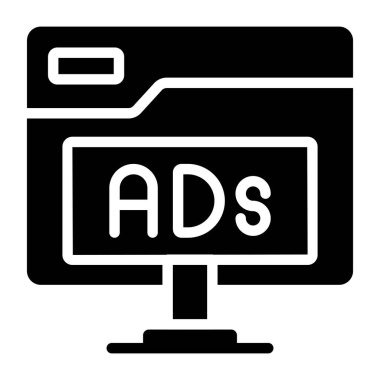 Çevrimiçi reklamcılığın güzel bir tasarım simgesi