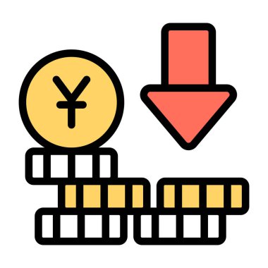 Yuan azaltımının mükemmel tasarım simgesi
