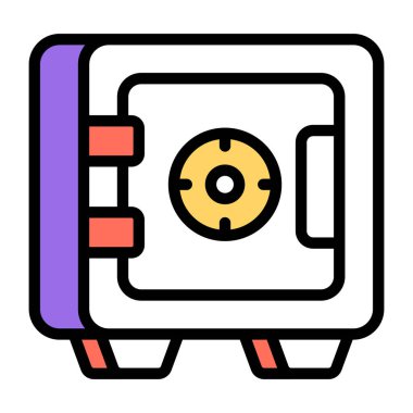 Güvenli kutunun modern tasarım simgesi