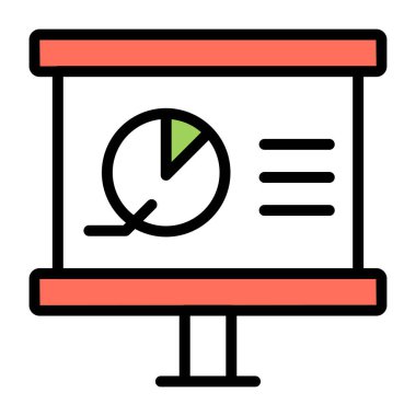 İş sunumunun güzel bir tasarım simgesi