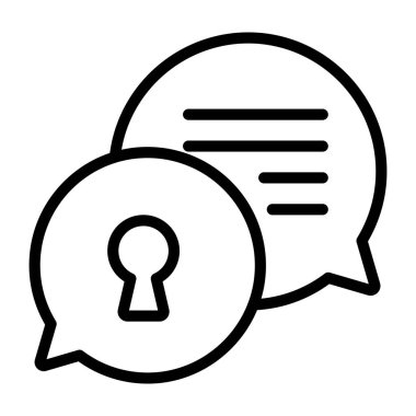 Güvenli ileti için yaratıcı tasarım simgesi