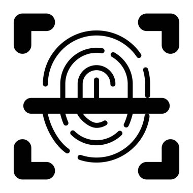 Parmak izinin güzel bir tasarım simgesi