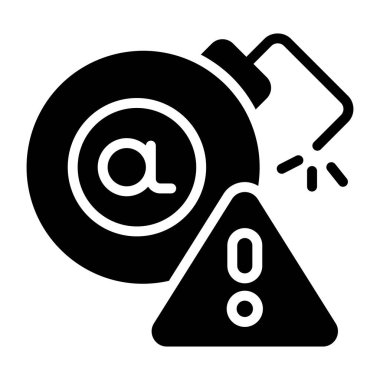 Bomba tehdidinin yaratıcı tasarım simgesi