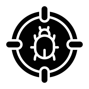 Virüs hedefinin mükemmel tasarım simgesi