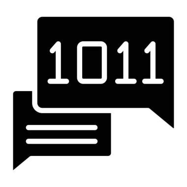 İkili sohbetin sağlam bir tasarım simgesi