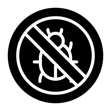 Antivirüsün katı bir tasarım simgesi