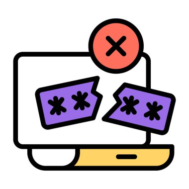 Parola olmayan mükemmel tasarım simgesi