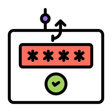 Şifrenin modern tasarım simgesi