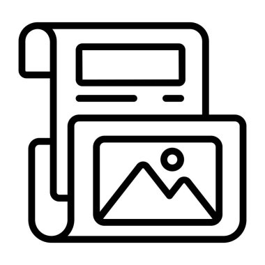 An icon design of landscape 