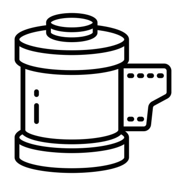 Video makarasının eşsiz tasarım vektörü 