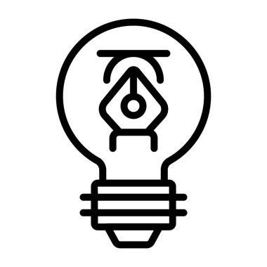 Beyin fikrinin doğrusal tasarım simgesi