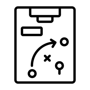 Stratejinin doğrusal tasarım simgesi