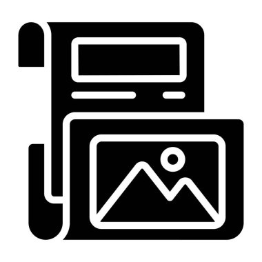 An icon design of landscape 