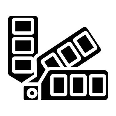      A creative design vector of paint swatches 