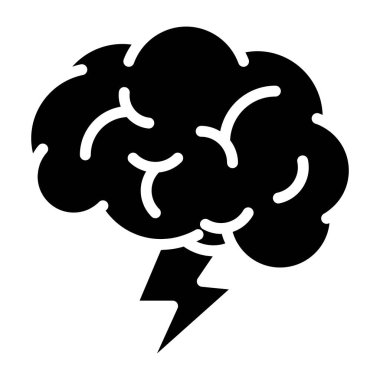An icon design of brain power 