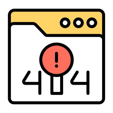         Hata 404 'ün yaratıcı tasarım vektörü 