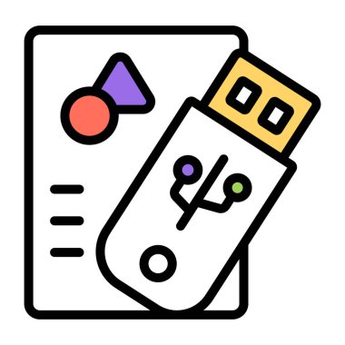 usb 'nin premimium indirme simgesi