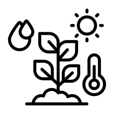 Vector design of growing plant