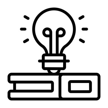 Trendy vector design of creative book