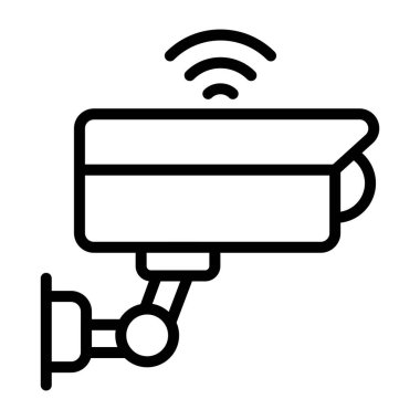 Akıllı CCTV kamerasının eşsiz bir tasarım simgesi 