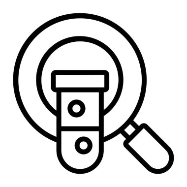 Arama tüpünün düzenlenebilir tasarım simgesi