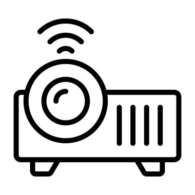 Bir doğrusal tasarım, projektörün simgesi