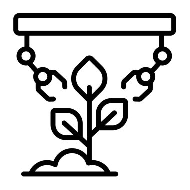 Akıllı çiftçiliğin düzenlenebilir tasarım simgesi