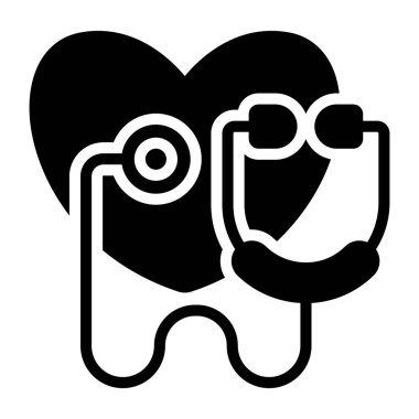 Kalp kontrolünün premimium indirme simgesi