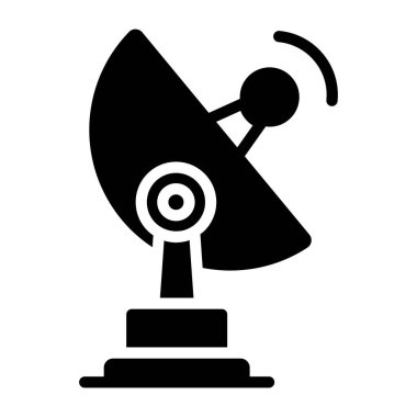 Uydu anteninin katı tasarım simgesi