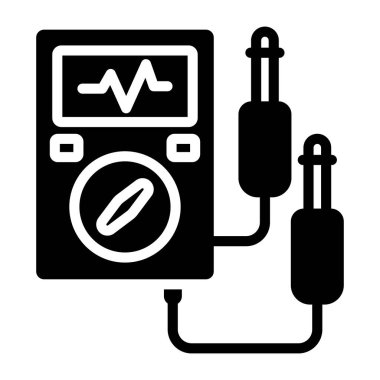 Voltmetrenin yaratıcı tasarım simgesi 