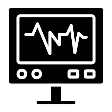 ecg monitörünün eşsiz bir tasarım simgesi