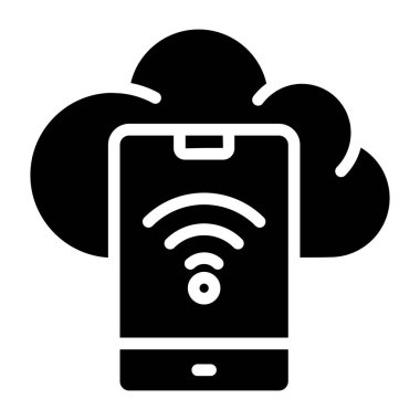 Modern design icon of cloud phone