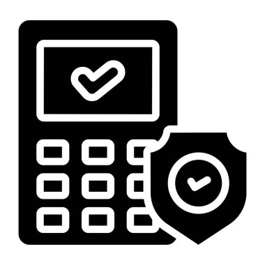 Hesap makinesi simgesinin modern biçim vektörü