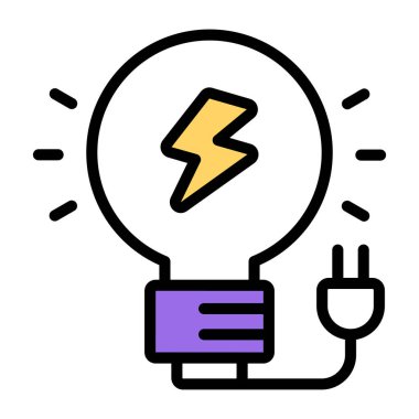 Elektrik ampulünün yaratıcı tasarım simgesi