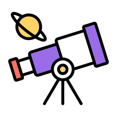 Bir uzay araştırma aracı simgesi, teleskopun düz tasarımı