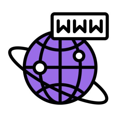 Trendy vector design of web browser 