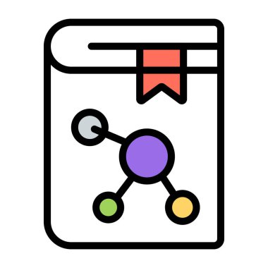 Bilim kitabının son moda vektör tasarımı