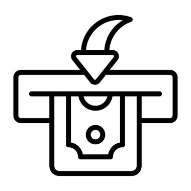 Perfect design icon of cash withdrawal