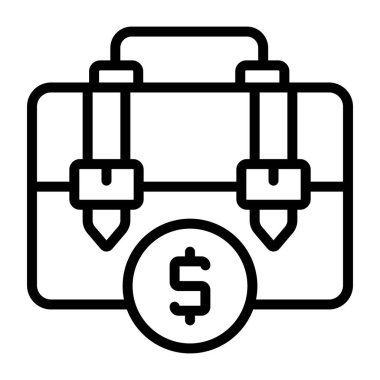 Para çantasının yaratıcı tasarım simgesi