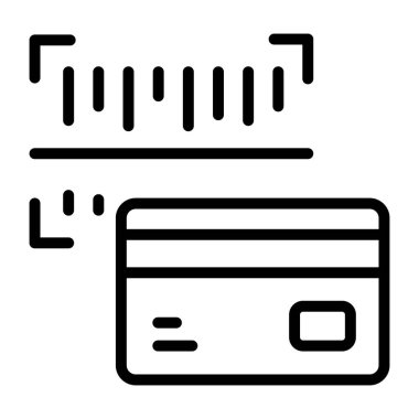 Barkod taramasının satır tasarım simgesi