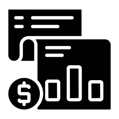 Finansal raporun güzel bir tasarım simgesi