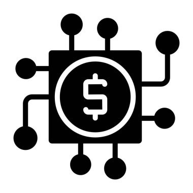 Fintech 'in yaratıcı tasarım simgesi