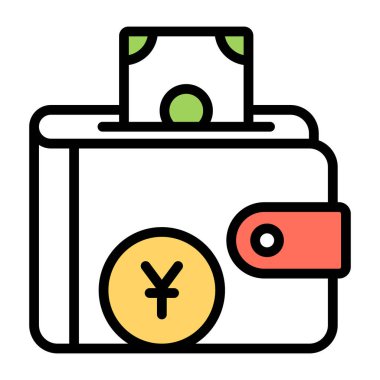 Cüzdanın mükemmel tasarım simgesi