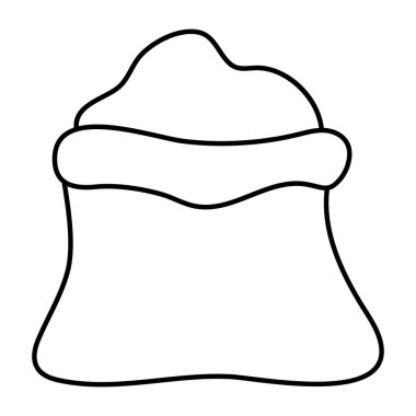 Un torbasının düzenlenebilir tasarım simgesi 