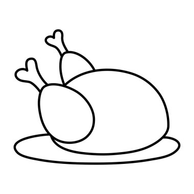 Birinci sınıf tavuk indirme ikonu.