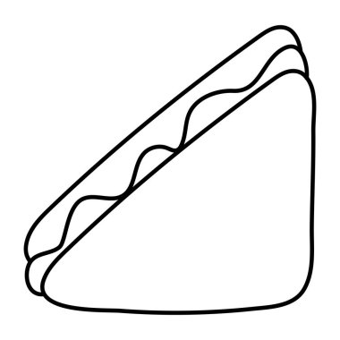 Sandviçin modern tasarım simgesi 