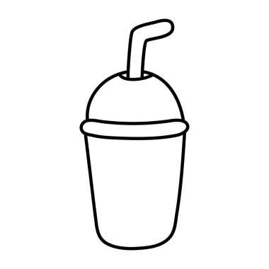 Düzenlenebilir bir paket içecek tasarımı simgesi 